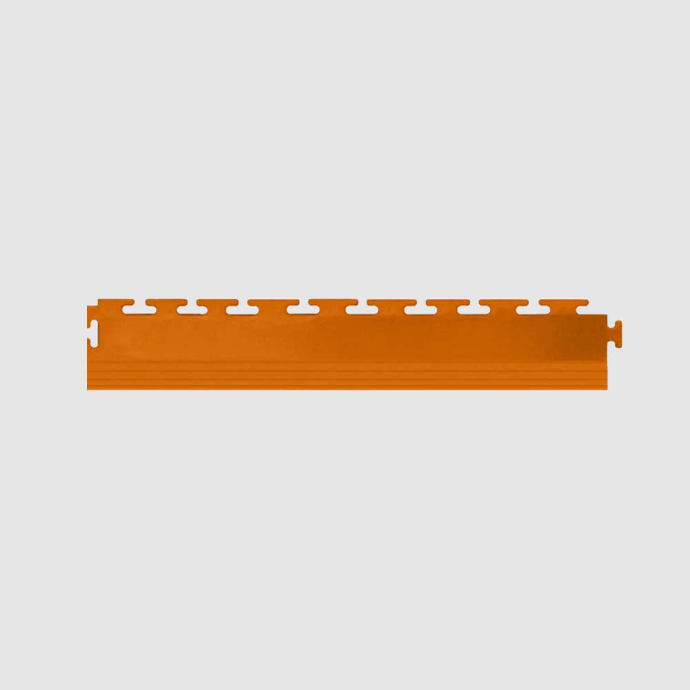 Orange Perfection Tile Garage Interlocking Floor Tiles Edges With A Series Of Raised Ridges Along Its Length