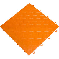 Orange Race Deck Diamond Flooring With A Textured Pattern