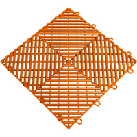 Orange Race Deck Tiles With intersecting Diagonal And Horizontal Lines Forming A Repeating Diamond Shaped Pattern