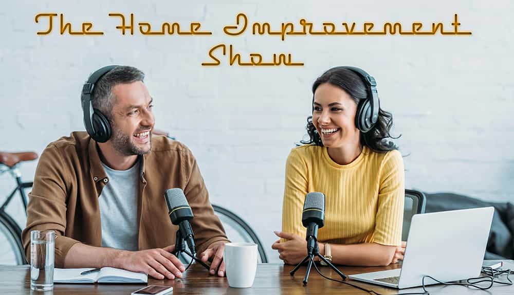 Hosts of The Home Improvement Show Podcast in studio