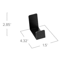 Post Mount Hooks VersaRack Pack Of 6 With Dimensions Of 4.32 Inches In Length, 1.5 Inches In Width, And 2.85 Inches In Height