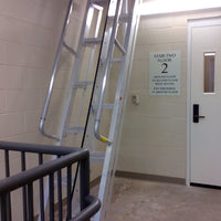 Precision Ladders ATS Alternating Tread Stair In Stairwell

