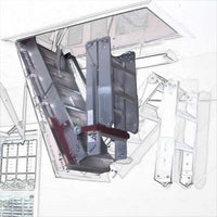 Precision Ladders Automatic Super Simplex Disappearing Stairways in Garage Retracting into Attic