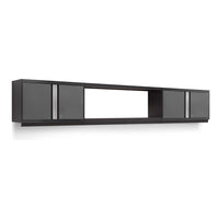 Pro 3.0 Series 3 Piece Wall Cabinet Set With 56 Display Shelf Featuring Four Sliding Doors With A Central Open Space