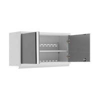 Pro Series 42 In Wall Cabinet With Two Doors One Partially Open To Reveal Adjustable Shelves Inside