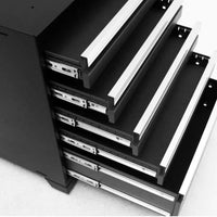 Pro Series Cabinet Set 8 Pieces 84 In Worktop With Six Partially Opened Drawers