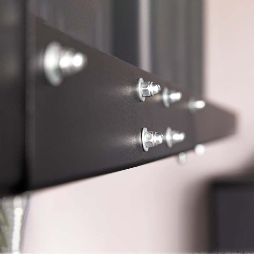 Pro Series Steel Shelf 2 Ft X 8 Ft Wall Mounted 2PC With Multiple Shiny Metallic Screws Securing It