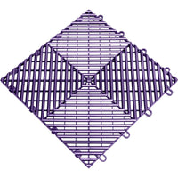 Purple Race Deck Tiles With A Repeating Diamond Shaped Pattern Composed Of Intersecting Diagonal And Horizontal Bars