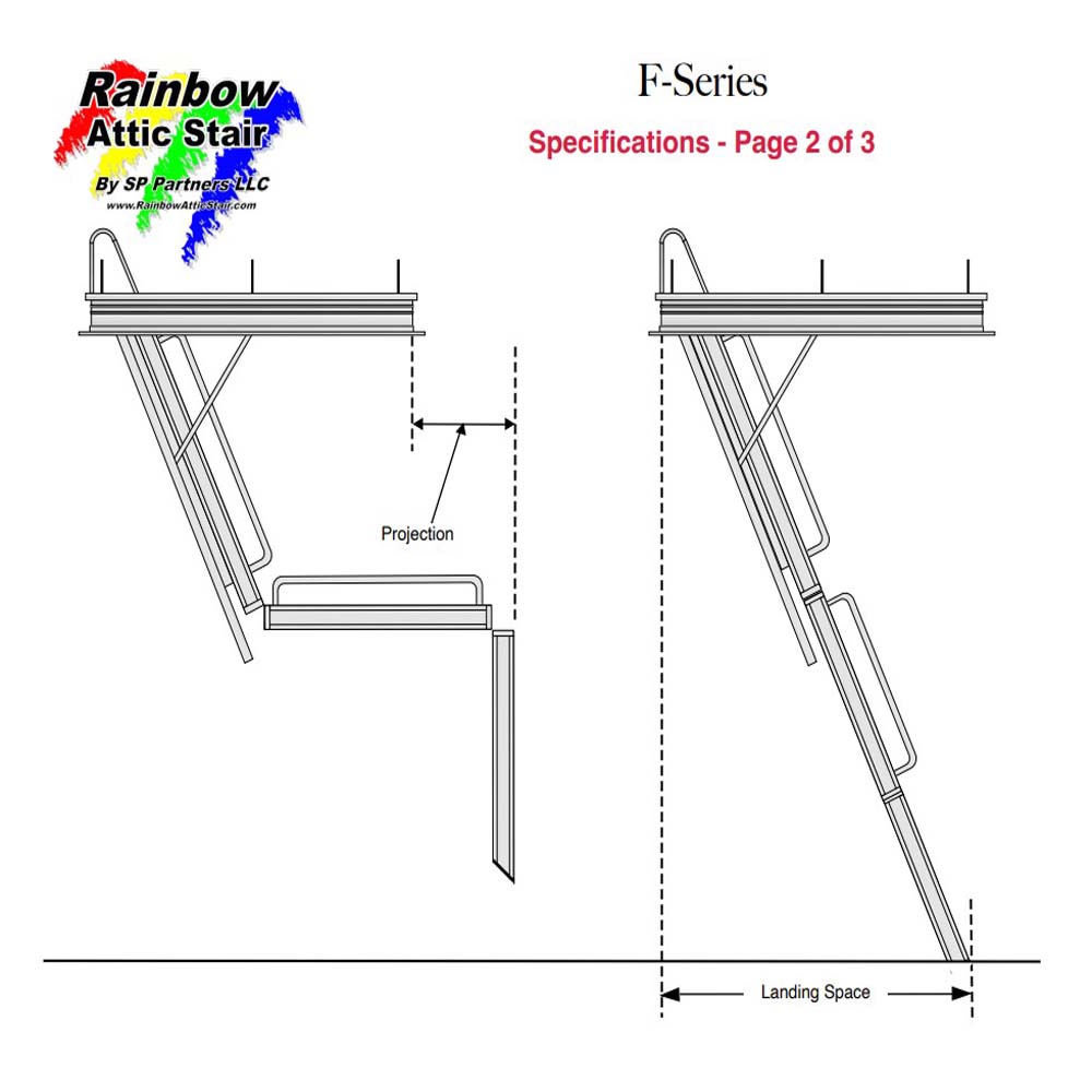 Rainbow Attic Ladder F Series Specifications