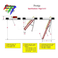 Rainbow Attic Prestige Stairs Specifications