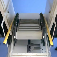 Rainbow Attic Stair Galaxy 2 -Electric Attic Stairs - Partially Retracted - View From Front