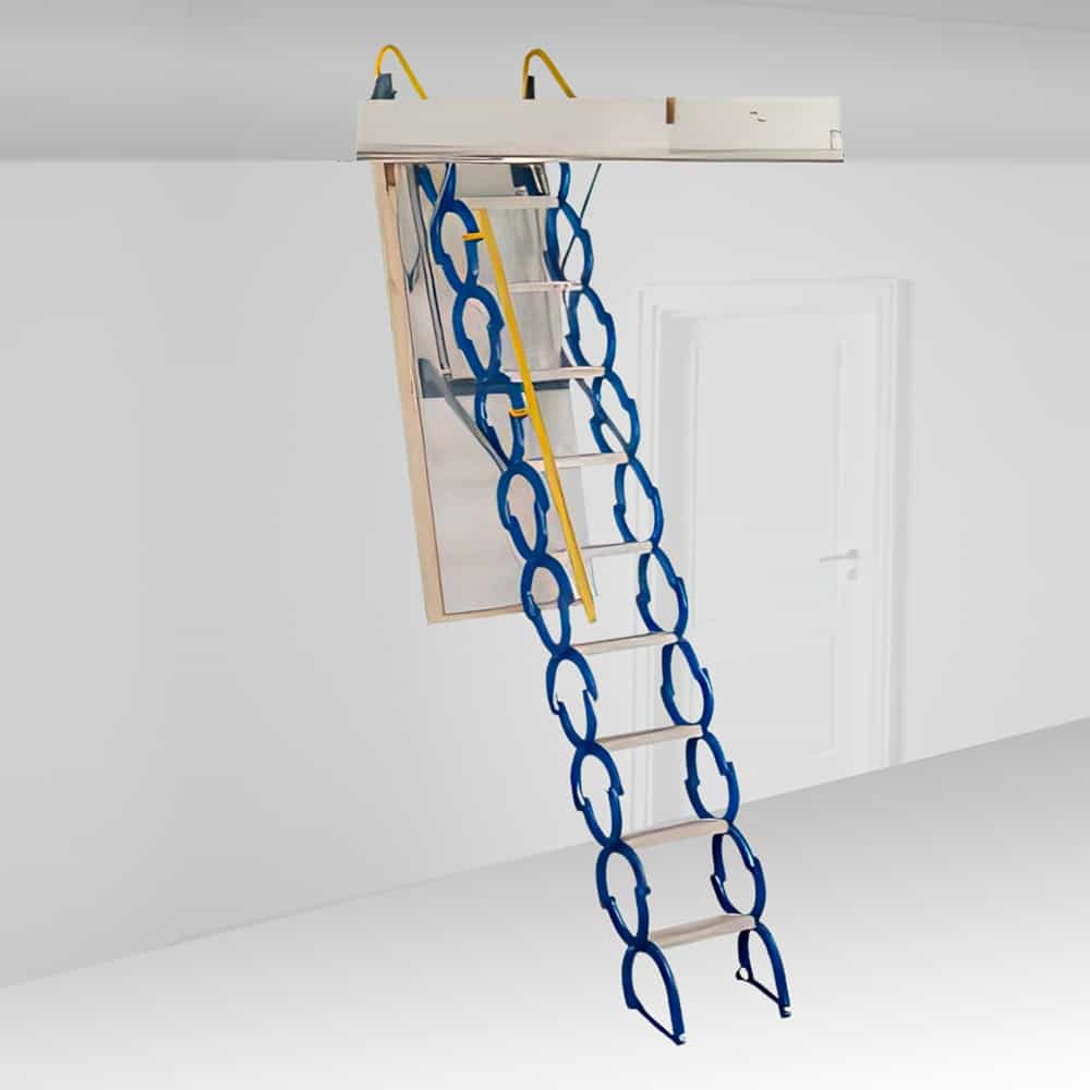 Rainbow Attic Stair Prestige Hero In Room Ladder Extended to Floor