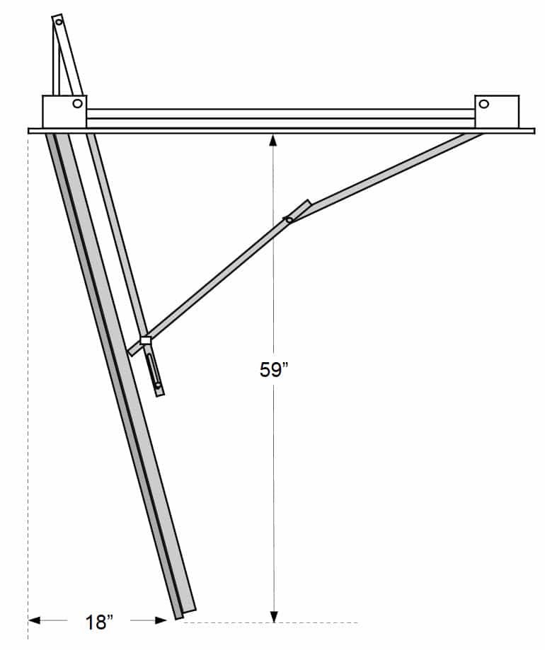 Rainbow Attic Stair ProTech 12 Series Open Door Schematic Diagram