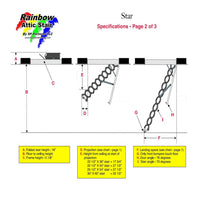 Rainbow Attic Star Stairs Specifications