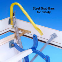 Rainbow Prestige Close Up Steel Grab Bars In Yellow And Blue