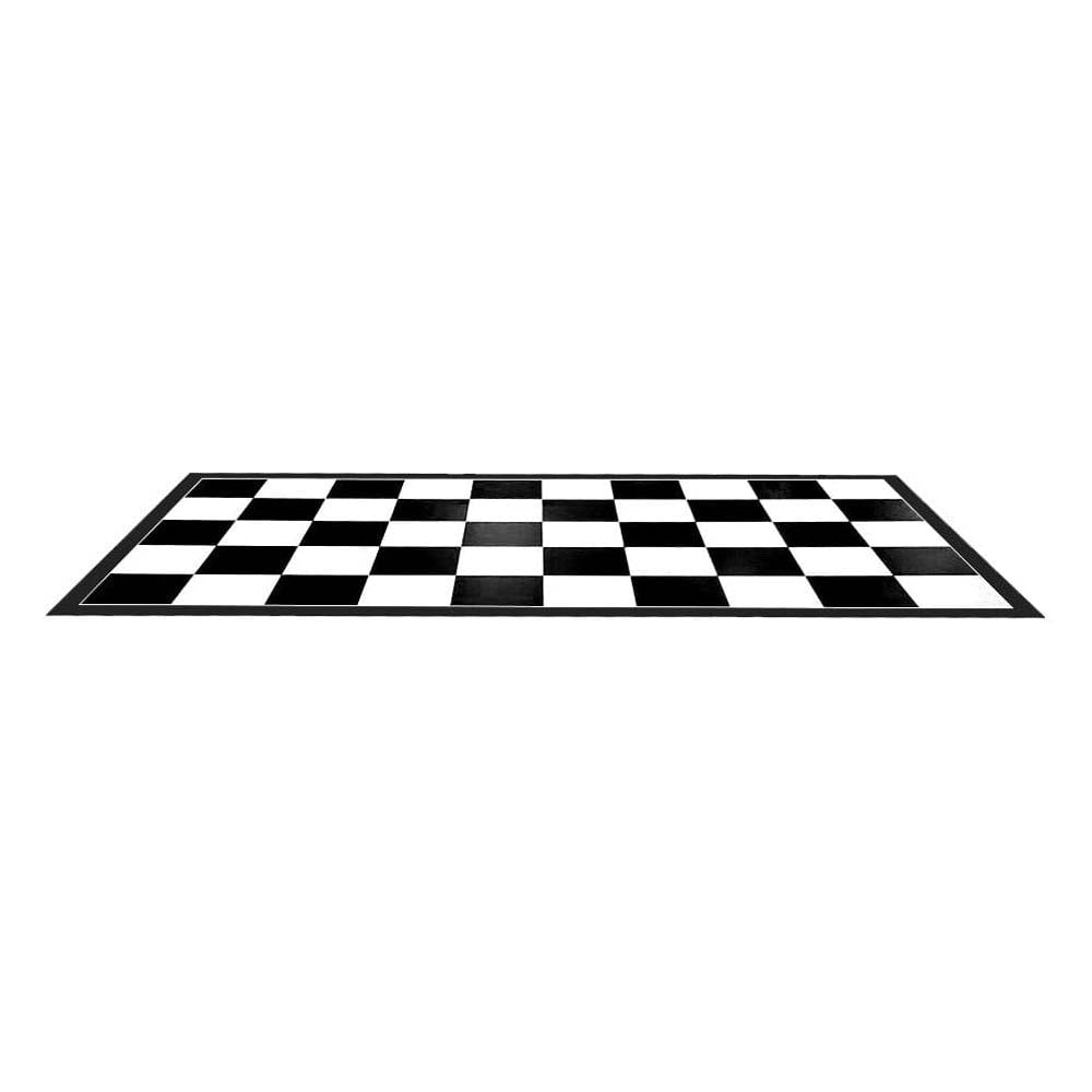 Rectangular Black and White Image Parking Pad By G-Floor