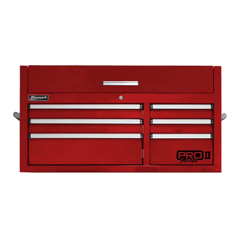 Red Homak 41 6-Drawer Top Chest Featuring A Lockable Top Compartment