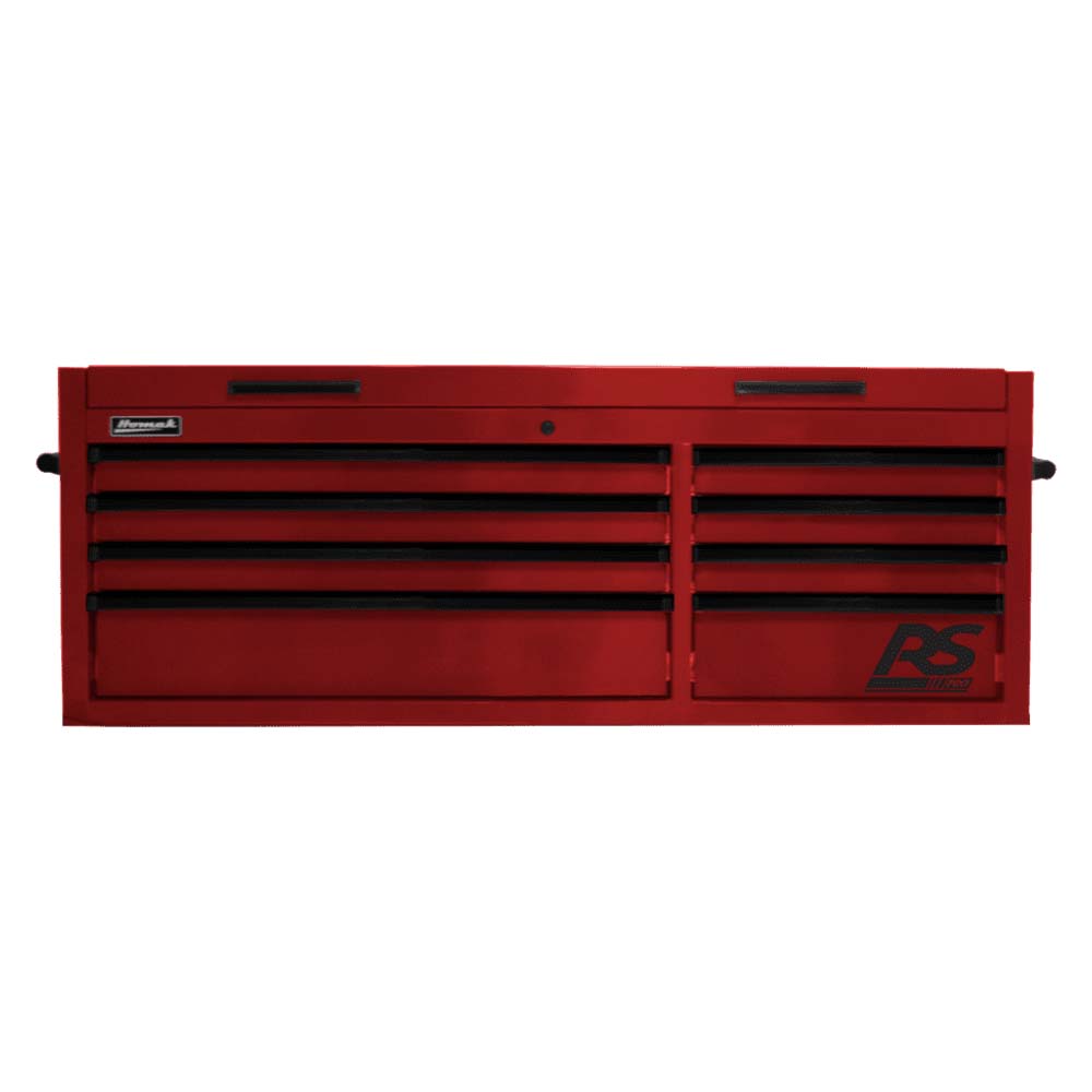 Red Homak 54 RS Pro 8-Drawer Top Chest And A Lock Featuring The RS Logo