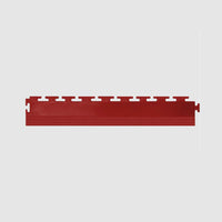 Red Perfection Tile Garage PVC Floor Tiles Edges With A Pattern Of Raised Ridges Running Along Its Length