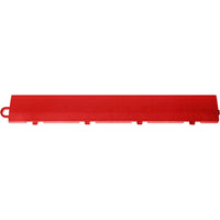 Red Racedeck Garage Flooring With Raised Edges And Interlocking Tabs Along The Bottom