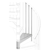 Rintal Gamia Metal Extra Step Kit Silver Gray Tread And Balusters Diagram
