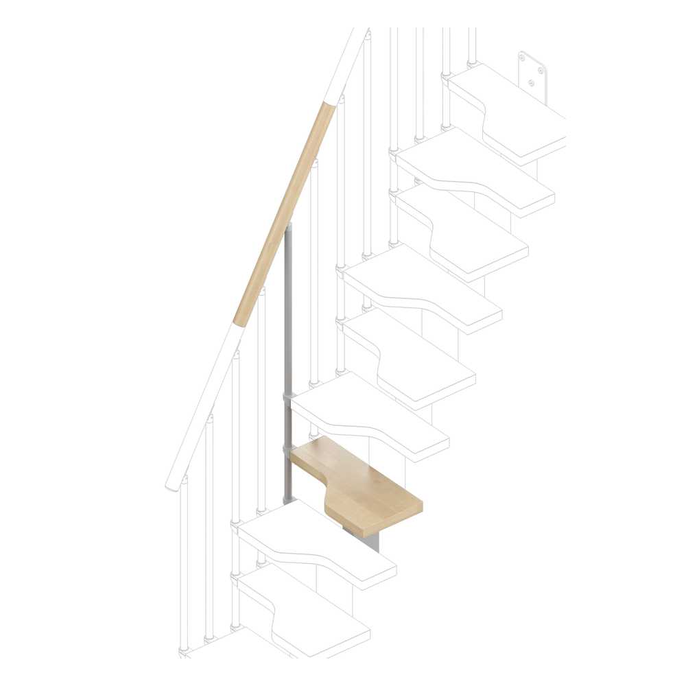 Rintal Mini Extra Step Kit Natural 12 Beech Tread Diagram
