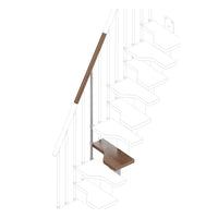Rintal Mini Extra Step Kit Walnut 25 Beech Tread Diagram