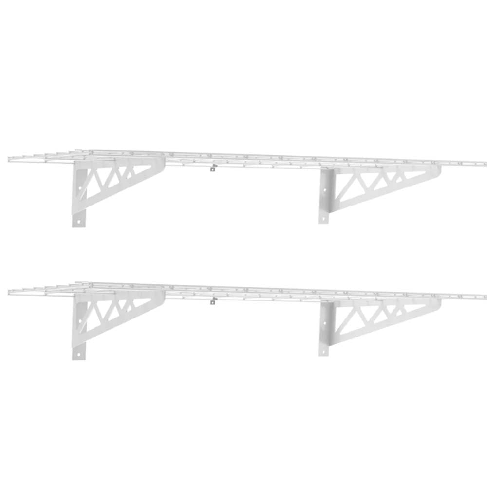 SafeRacks 18 x 48 Wall Shelves With A Triangular Support Design