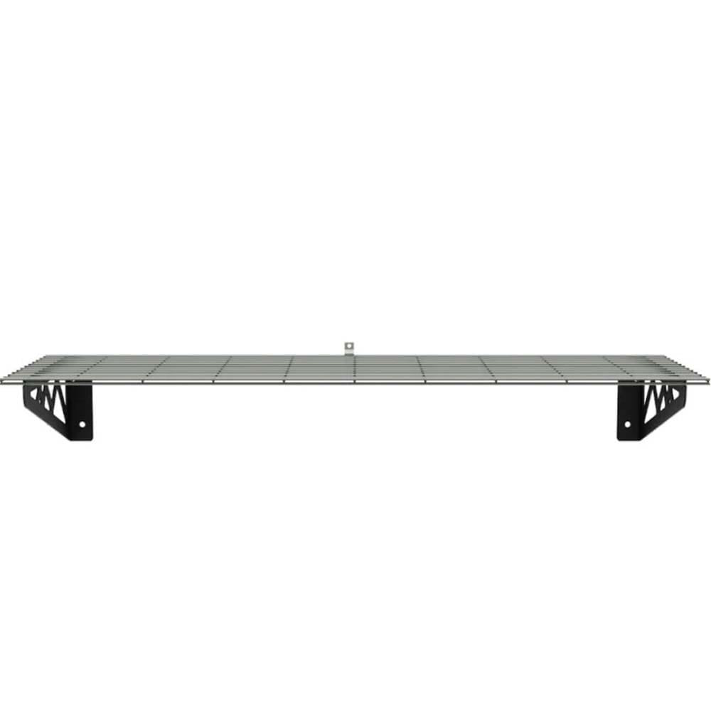 SafeRacks Wall Shelves 12x36 With Black Triangular Brackets On Either End