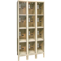 Safety-View Plus Locker 36W x 18D x 78H Hallowell Assembled With Three Columns And Four Rows Each Compartment Featuring A Digital Lock
