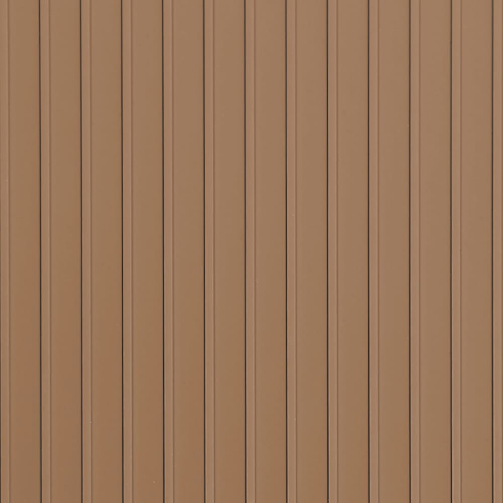 Sandstone G-Floor Ribbed Flooring Depicts A Uniform Pattern Of Vertical Brown Panels With Evenly Spaced Grooves