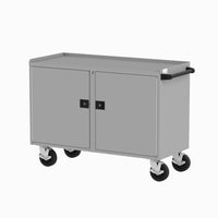 Silver Valley Craft 48 Inch Workbench With Two Doors A Handle And Four Caster Wheels