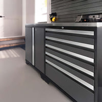 Sleek Modular Tool Chest With Locking Drawers And Storage Cabinet