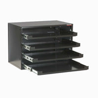Slide Rack Craftline Cabinet Featuring Four Pull Out Drawers