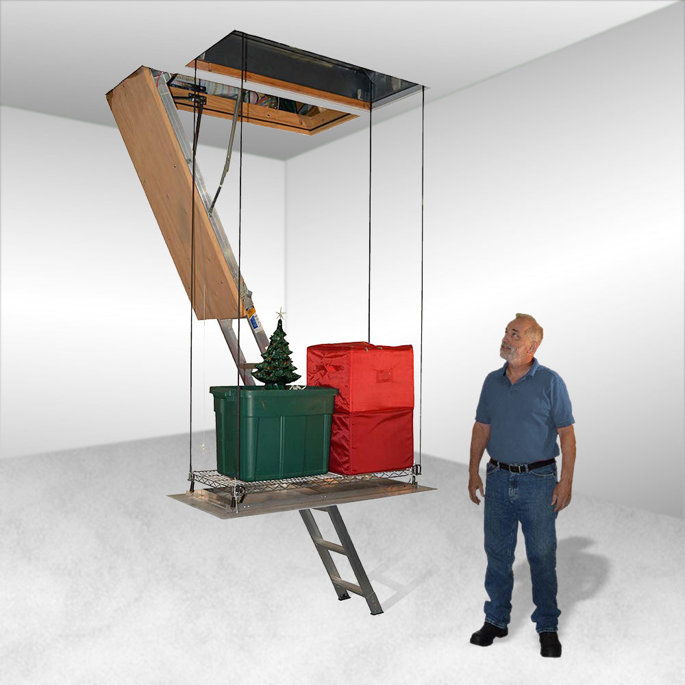 SpaceLift: Effortless Attic Storage with a Motorized Lift System