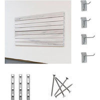 Light Gray storeWALL Small Standard Duty Starter System - 2 Slatwall Panels