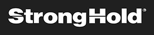 StrongHold logo in bold white text on a black background.
