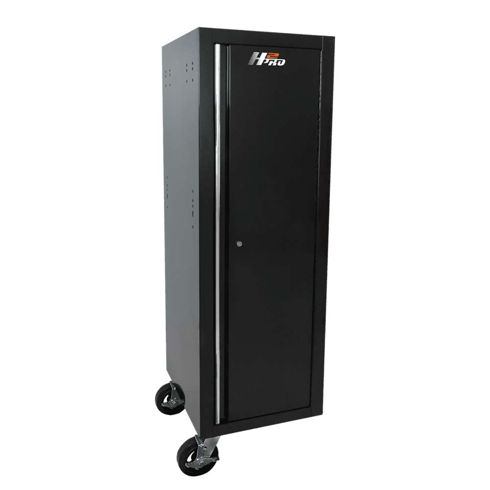 Tall Black Homak 19 H2Pro With A Single Door