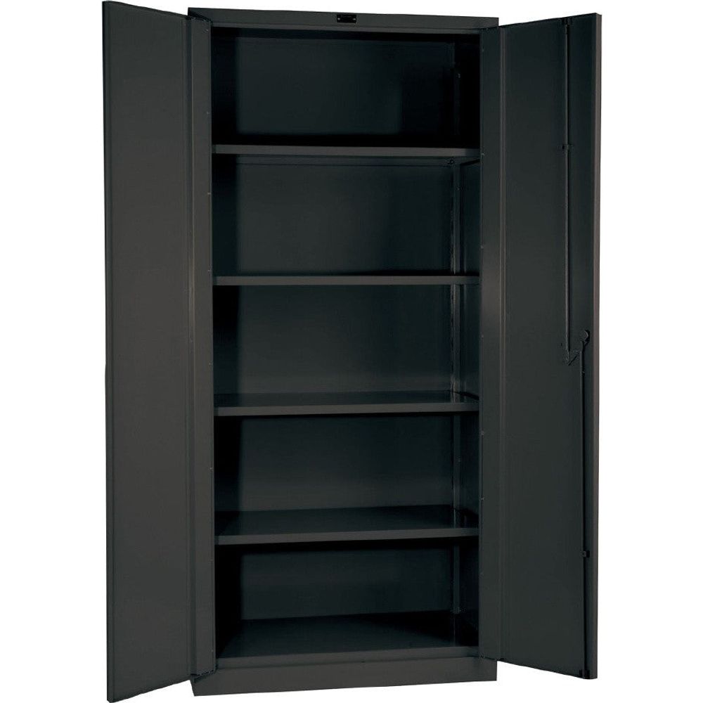 Tall Open 4 Shelves Combination Cabinet With Five Shelves