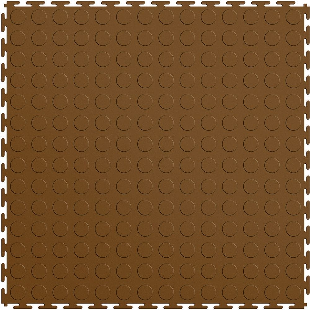 Tan Perfection Tile Coin Pattern Floor Tiles With A Uniform Pattern Of Raised Circular Dots
