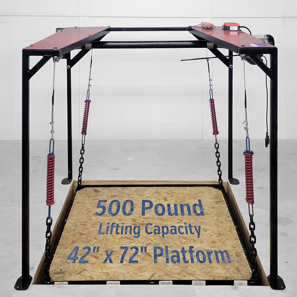The Attic Lift - Empire Steel Frame Cargo Lift
