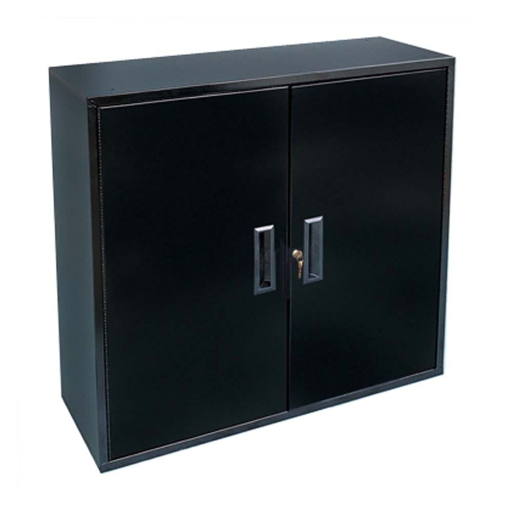 Utility Cabinet With 2 Doors Featuring Vertical Handles And A Keyhole