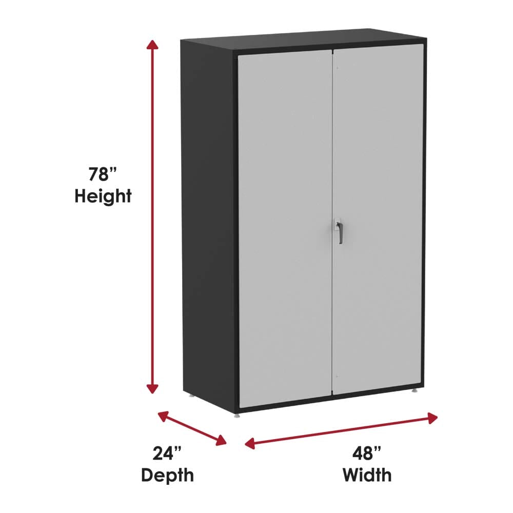 ValleyCraft F89389BK Flush Door Cabinet