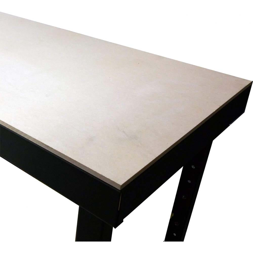 Valley Craft Hardboard Tops F89366 With A Smooth White Top Surface Contrasting Sharply Against Its Sturdy Black Metal Frame