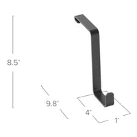 VersaRac Accessories Multi Purpose Hooks Pack Of 4 With Precise Measurements Indicated