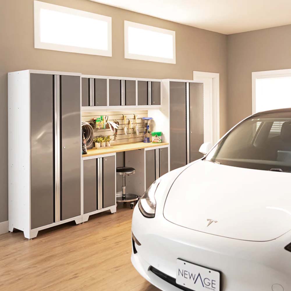 Well Organized Workspace Featuring Bold Series Cabinet Set 6 Pieces 30 In Locker