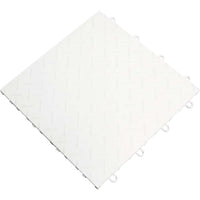 White Racedeck Diamond Flooring With A Pattern And Small Loops On The Edges