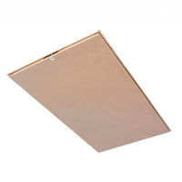 Wooden Attic Hatch Door With Pull Ring Handle Installed In Ceiling