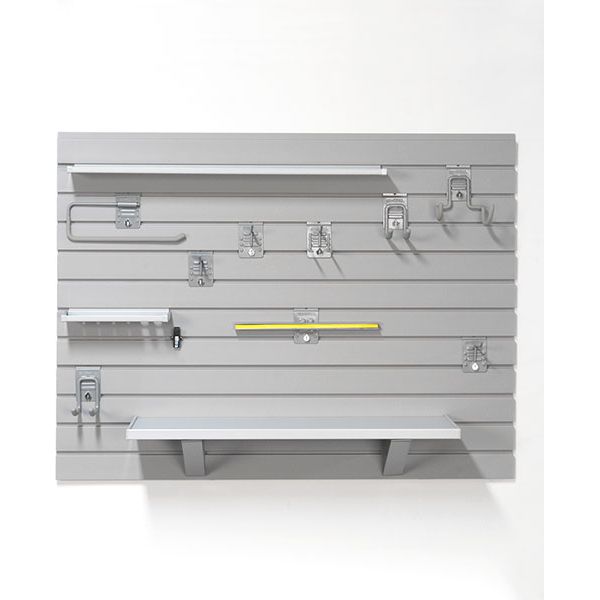 Light Gray storeWALL Workshop Tool Kit - Basic Duty - 3 Slatwall Panel