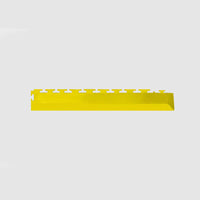 Yellow Perfection Tile Rubber Garage Floor Tiles Corner With A Raised Grid Pattern